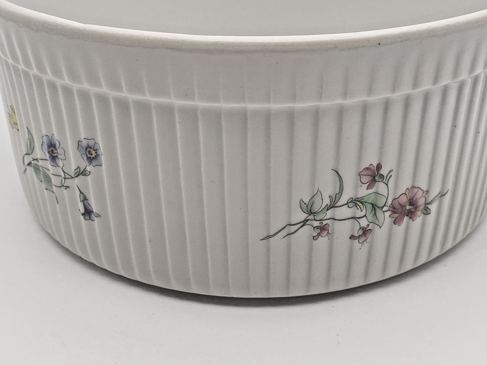 BIA Cordon Bleu Ceramic Casserole Baking Dish Flowers 8 cup