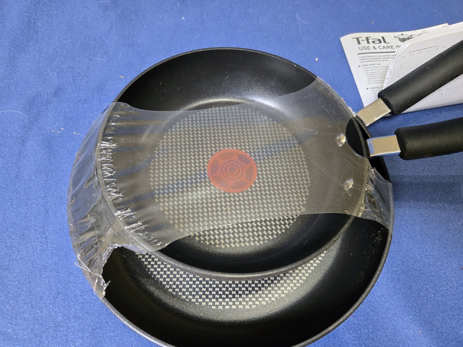 T-Fal Hard Anodized Nonstick Fry Pan Set 2 Piece, 8, 10 Inch, Techno Base