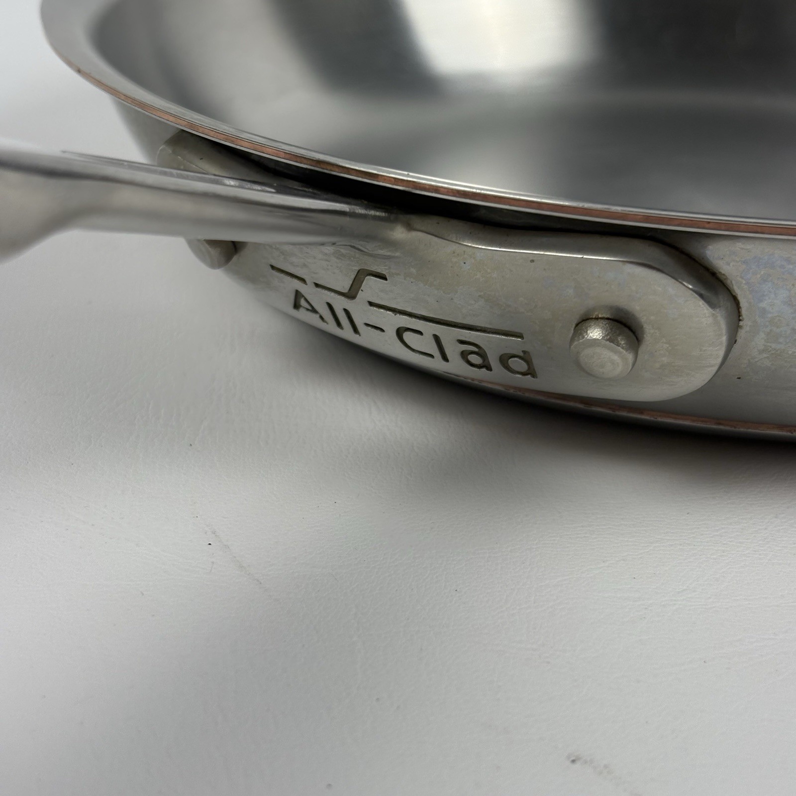 Vintage All-Clad Copper Core 10″ Stainless Steel 5-Ply Fry Pan Skillet USA Made