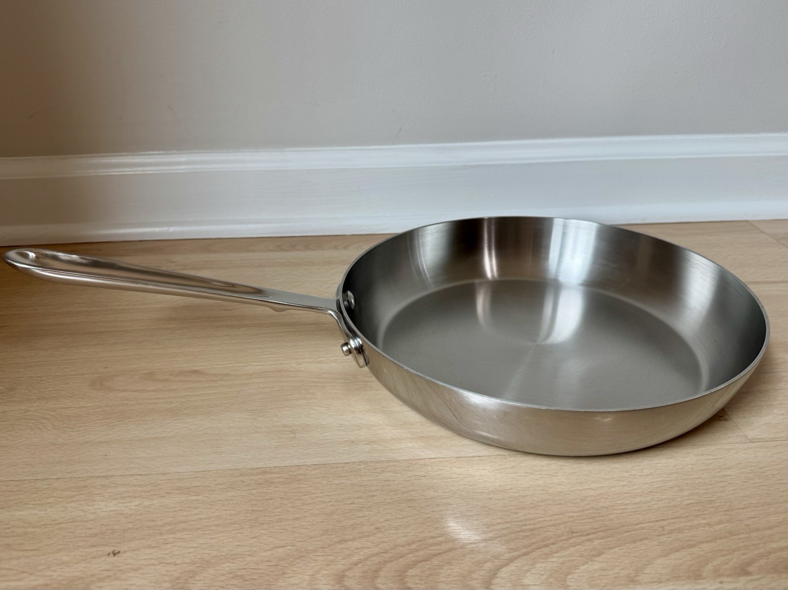 All-Clad D5 Polished Stainless 11″ French Skillet Cookware Fry Pan Clean EUC USA