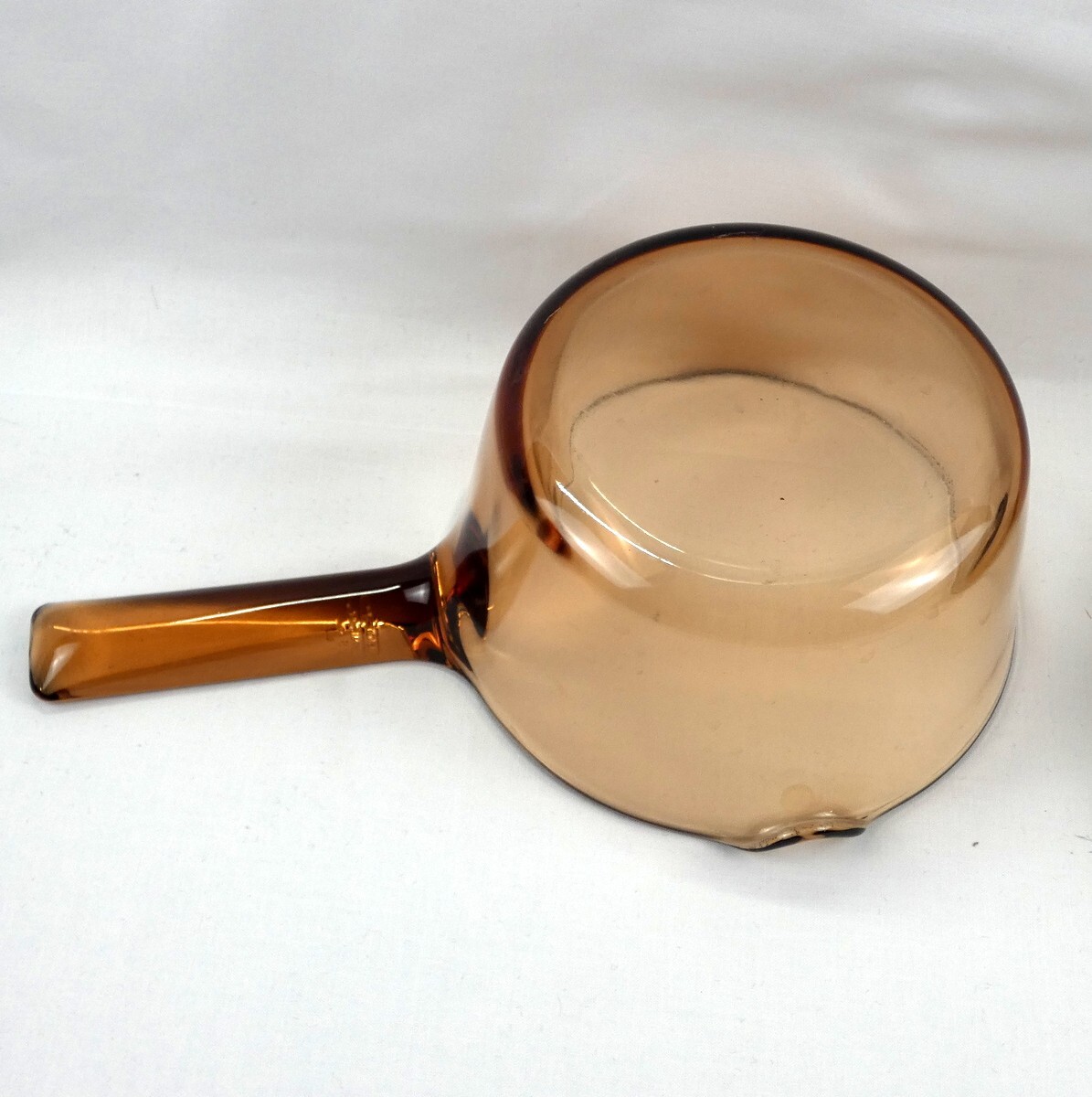 Corning Vision Amber Saucepan w Spout Glass 1 L w Pyrex Lid V-1-C USA