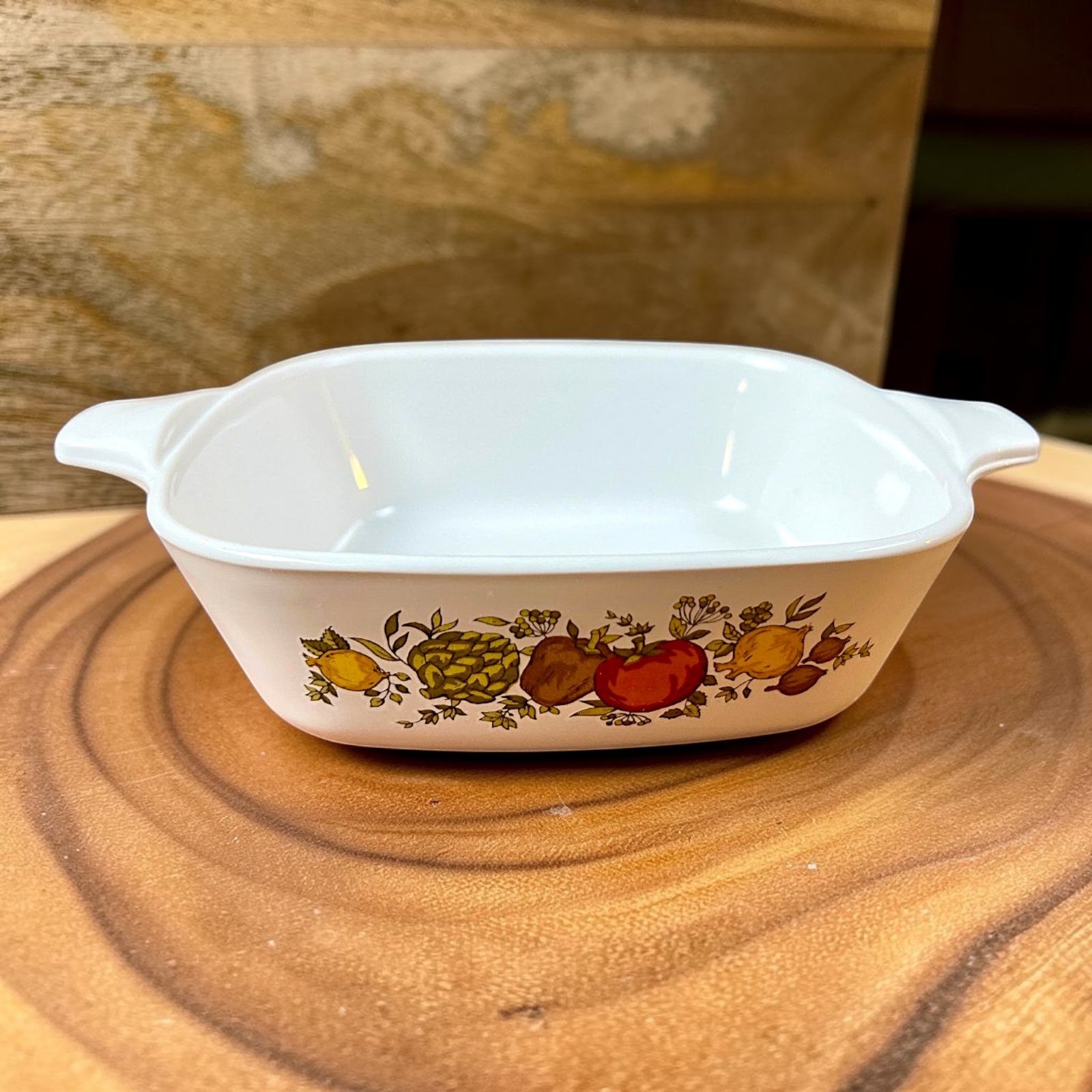 Corning Ware Spice O Life P-41-B Casserole Dish 1970s White Glass 1.75 Cup