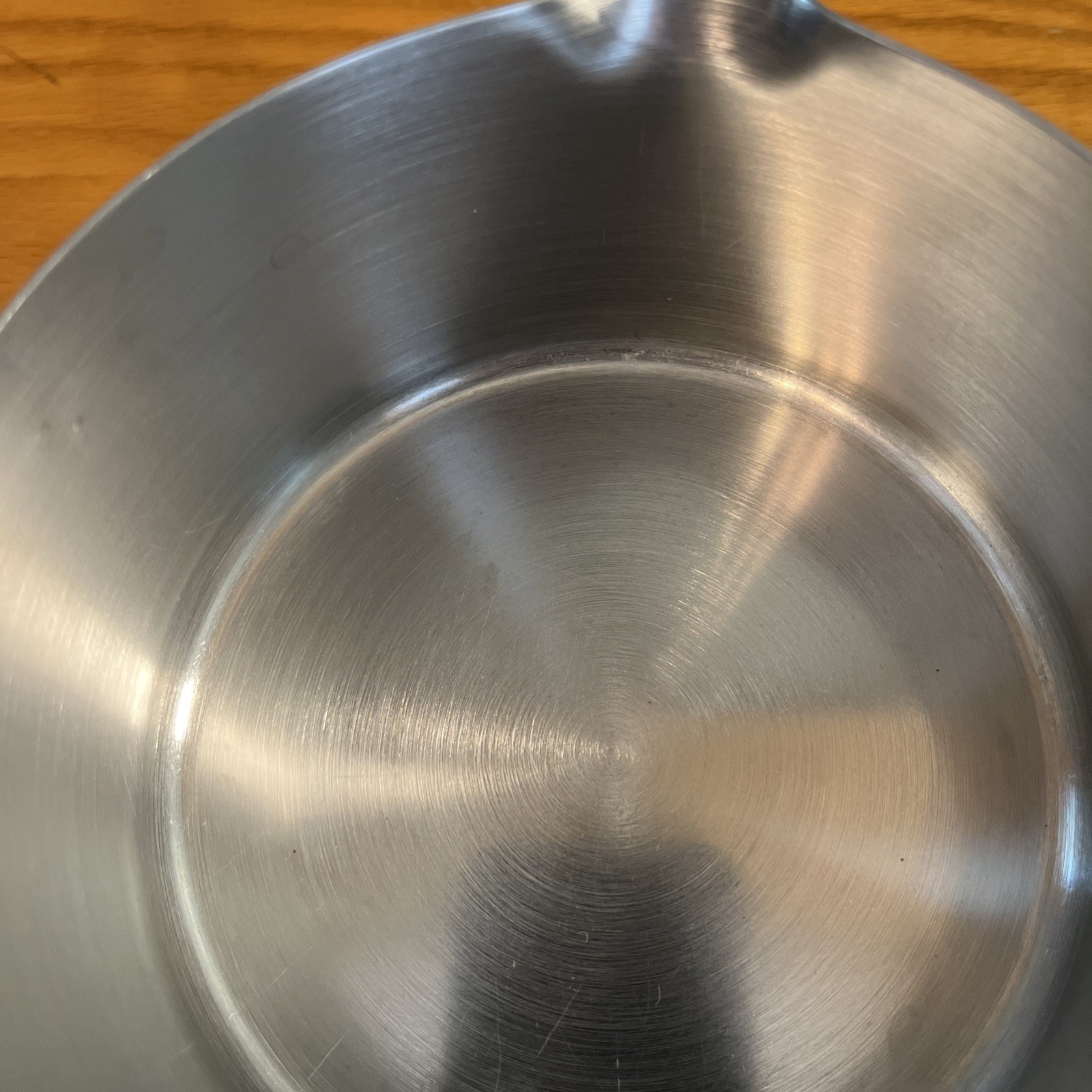 Revere Ware Pro Line Copper Core Stainless 1/2 Qt Double Spout Saucepan Pot 6744