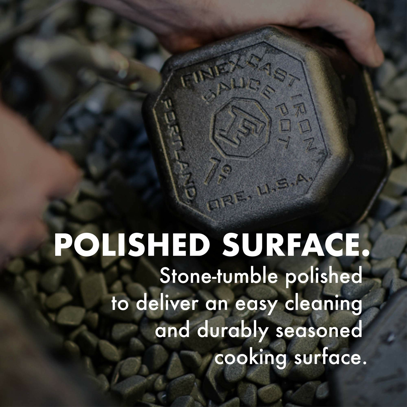 FINEX 1 Qt. Cast Iron Sauce Pan
