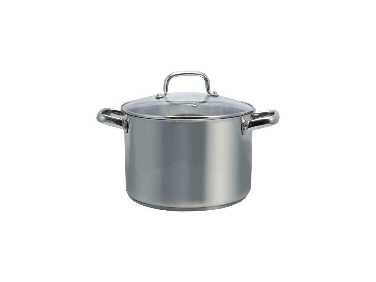 Oster Adenmore 8-Quart Stock Pot with Tempered Glass Lid