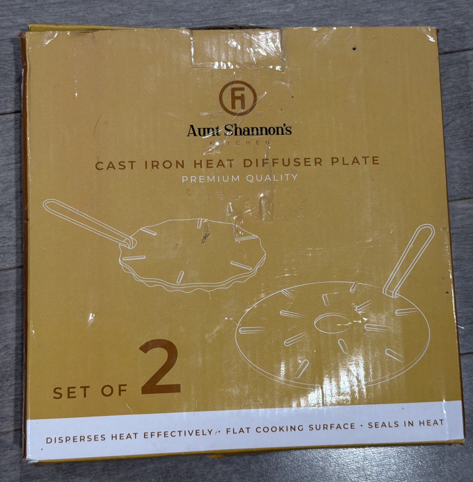 Cast Iron Heat Diffuser for Gas Stove – 2 Sizes Included – 8.25 and 6.75 Inch…