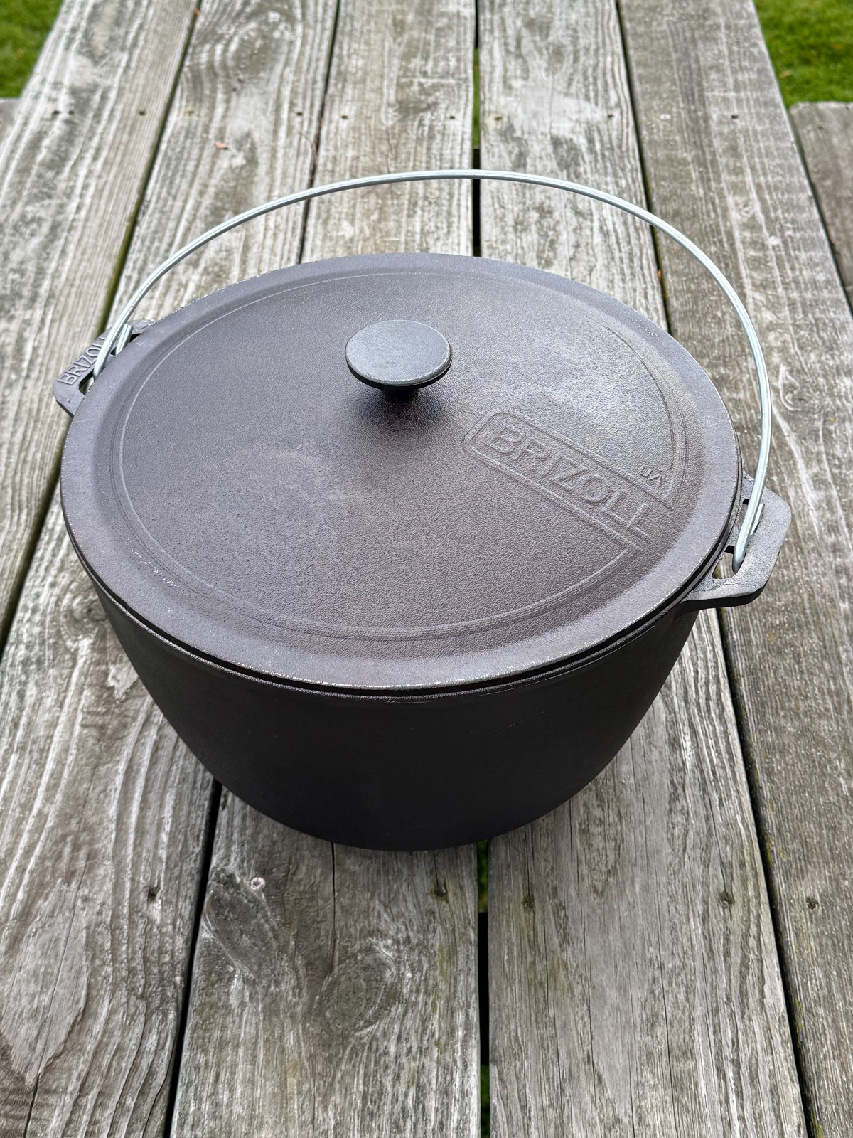 12L “Tourist” Cast Iron Cauldron Kazan with Lid