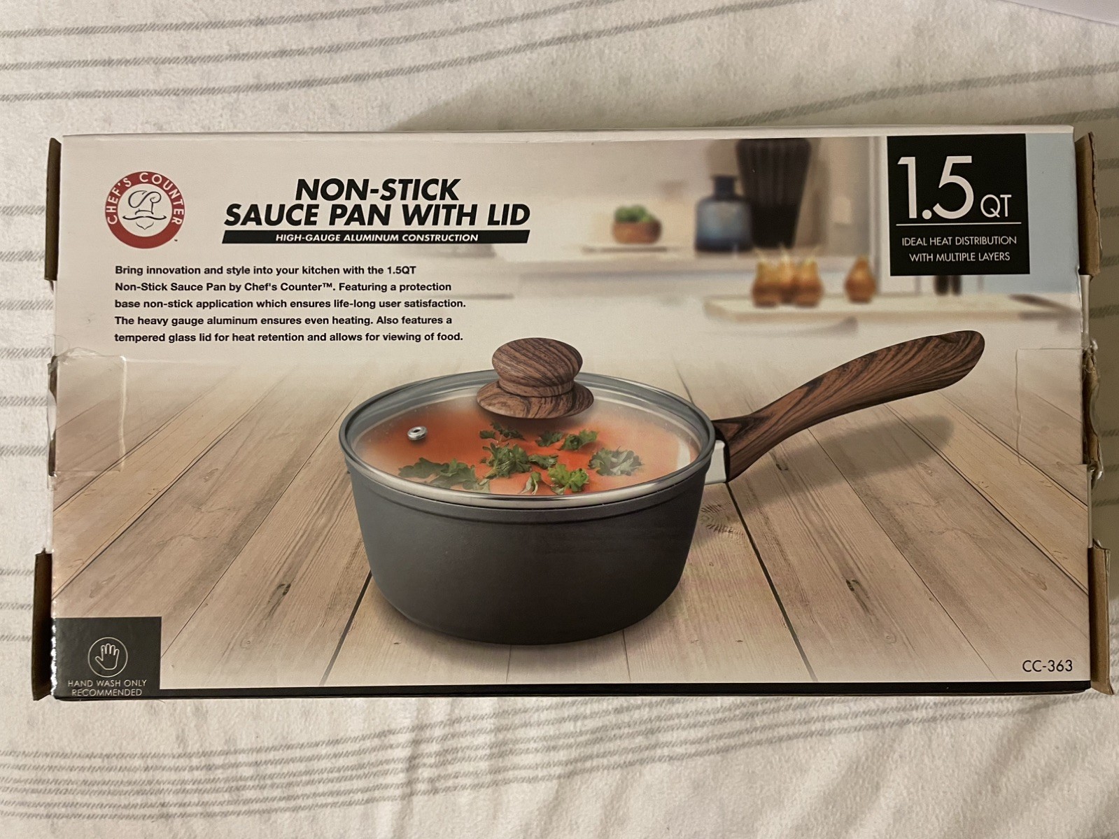 1.5 Qt Sauce Pan, Chef’s Counter New In Box