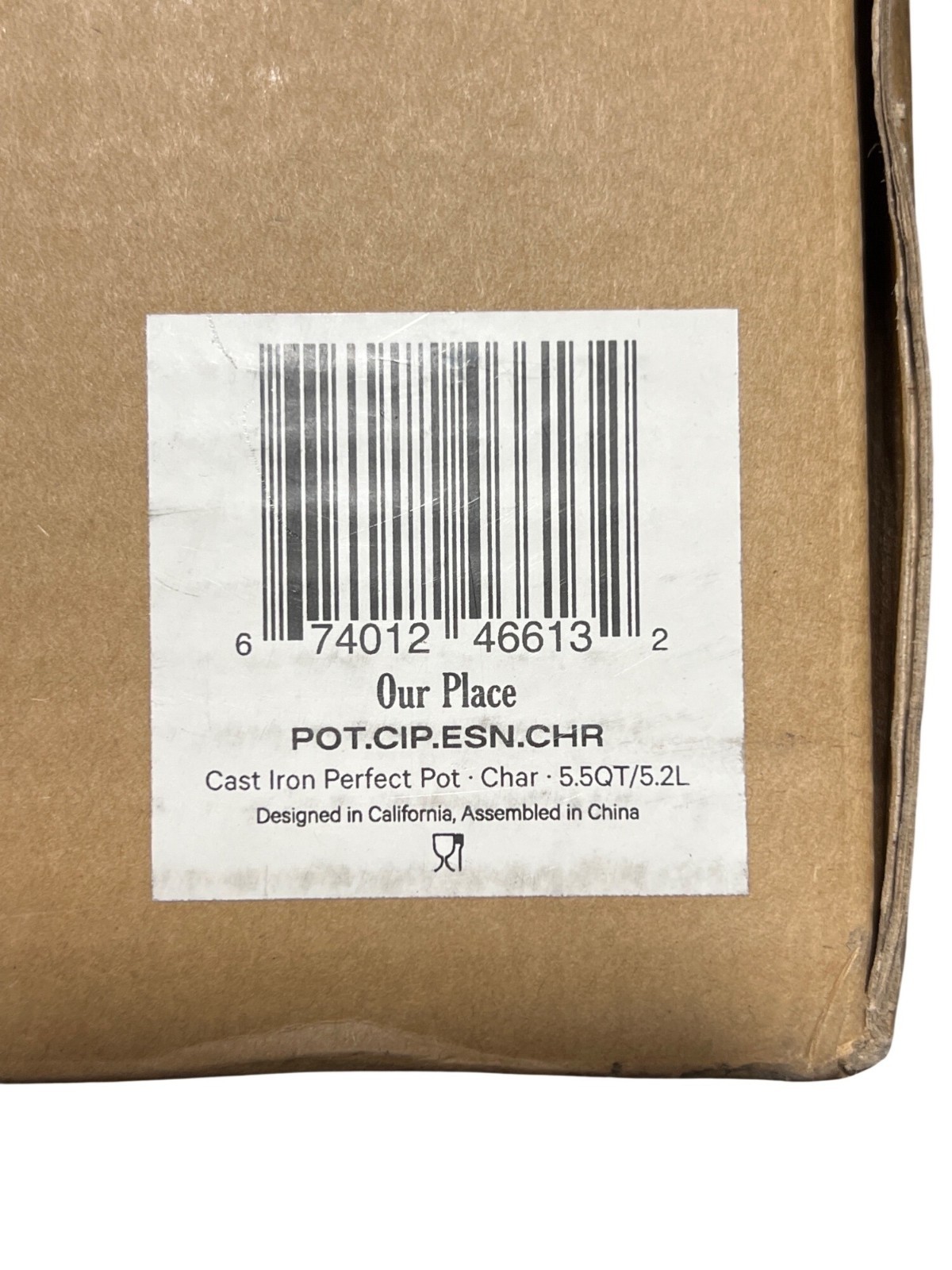 Our Place Cast Iron Perfect Pot 5.5 QT Char