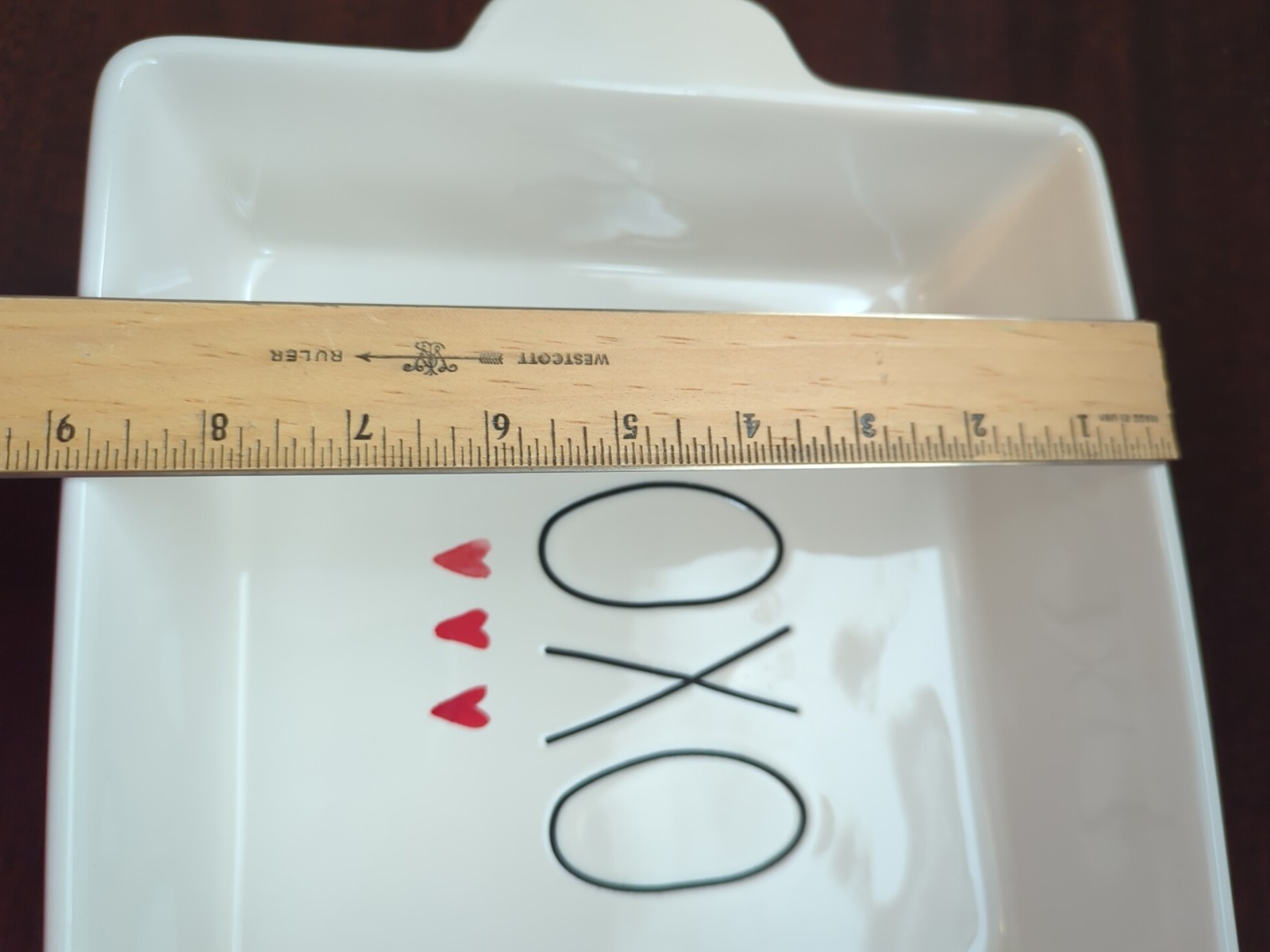 Casserole Baking Serving Dish Rae Dunn XOXO ❤️ ❤️ ❤️ 9×9”