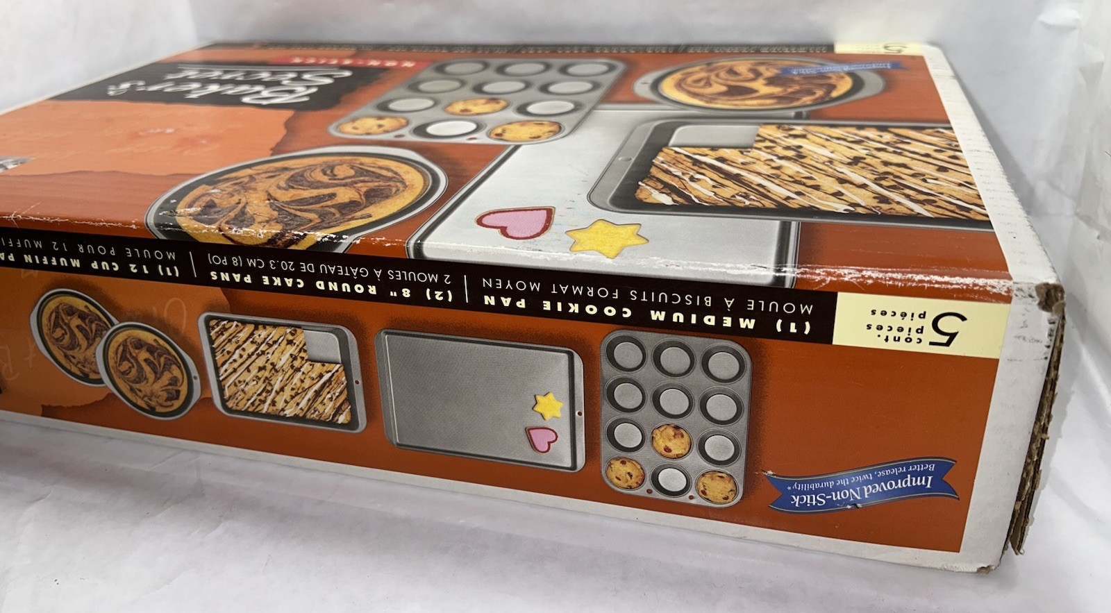 Vintage Bakers’s Secret Non-Stick 5 Pc Set 2001 Includes Cake-Cookie-Muffin Pans
