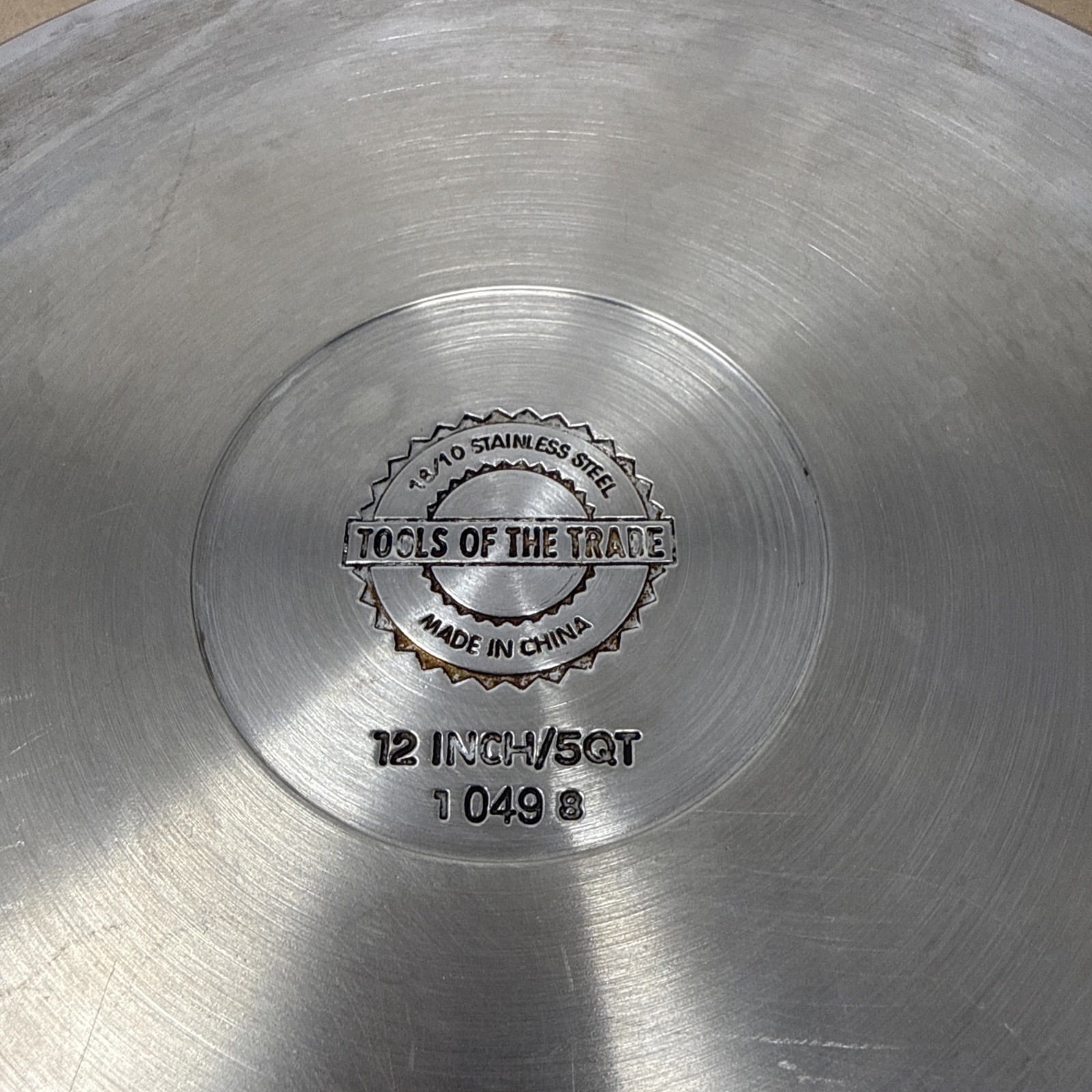 Tools of the Trade 12” 5 Qt 18/10 Stainless Steel Dutch Oven Stock Pot