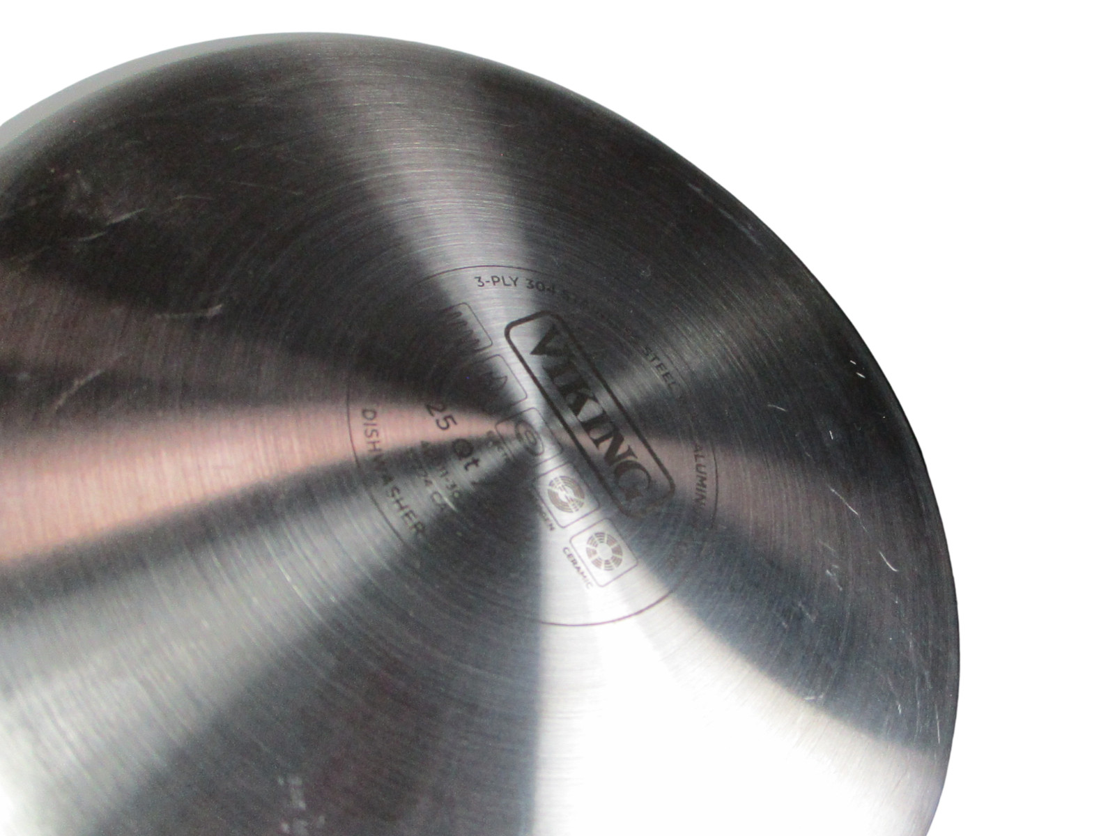 Viking 3-Ply Stainless Steel 2.25 Quart (2.1 Liters) Saucepan / Pot Glass Lid