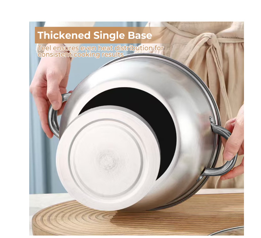 11pc Stainless Steel Cookware Set Pots Pans Glass Lid Induction Silver