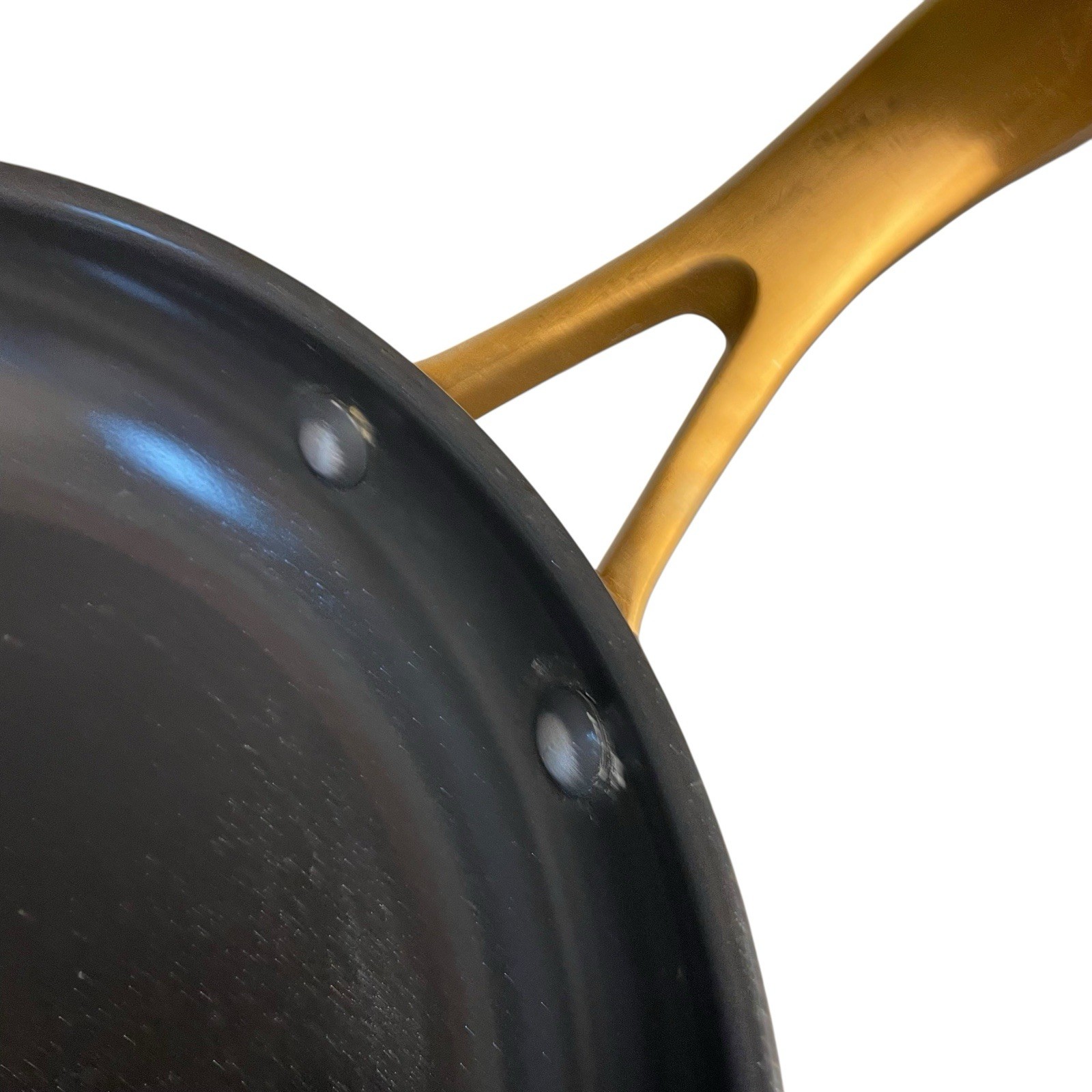 GreenPan Aluminum 10.5” Skillet Fry Pan w Non-Stick Coating Beige Enameled Side