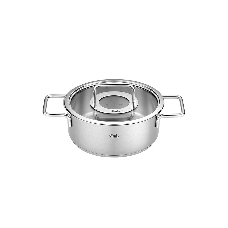 Fissler Pure Collection – Casserole with glass lid 24 cm