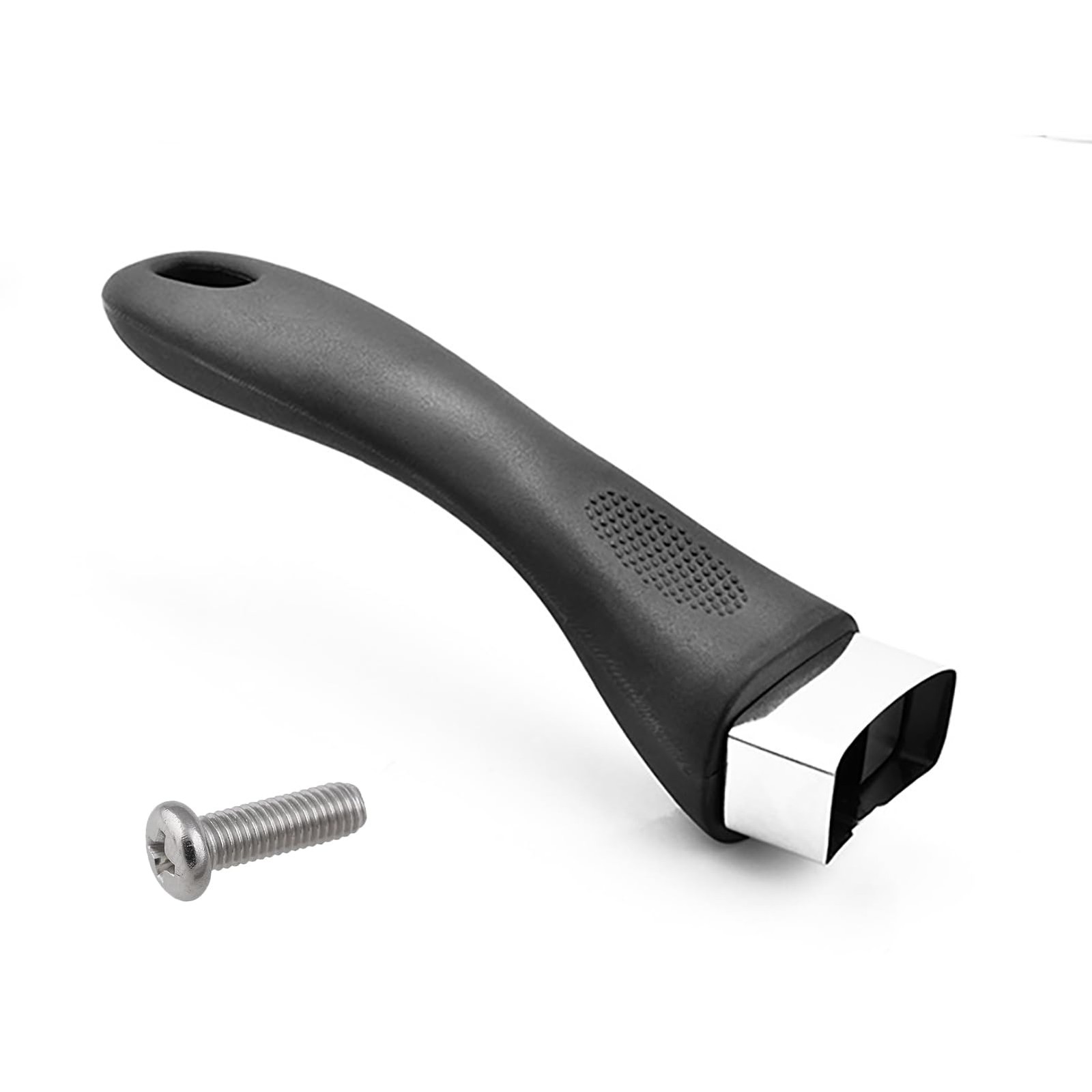Bakelite Pot Handle ScaldProof Long Replacement Grip Removable Black Screw