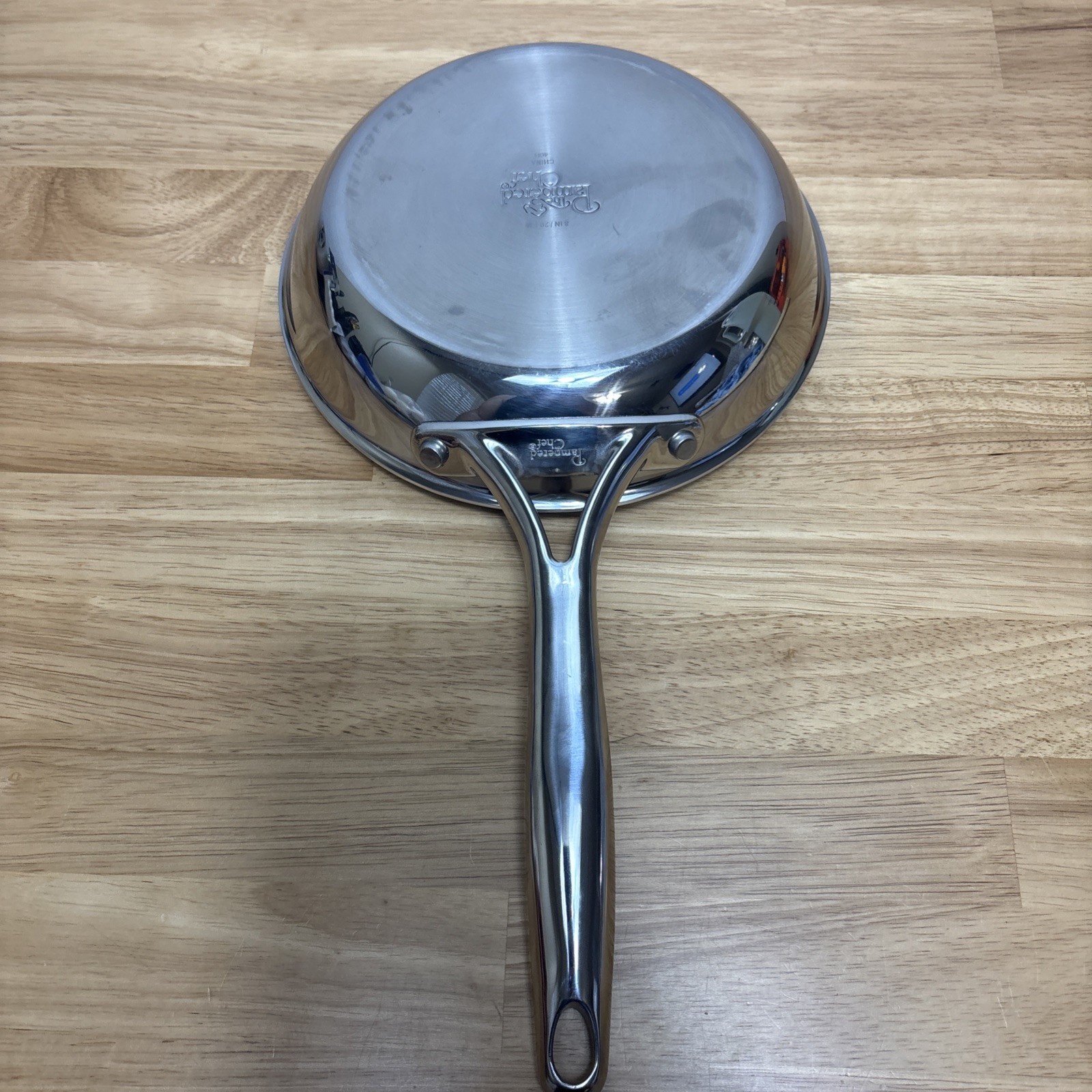Pampered Chef 8 inch Stainless Steel 42H Skillet Frying Pan Sauté Omelet