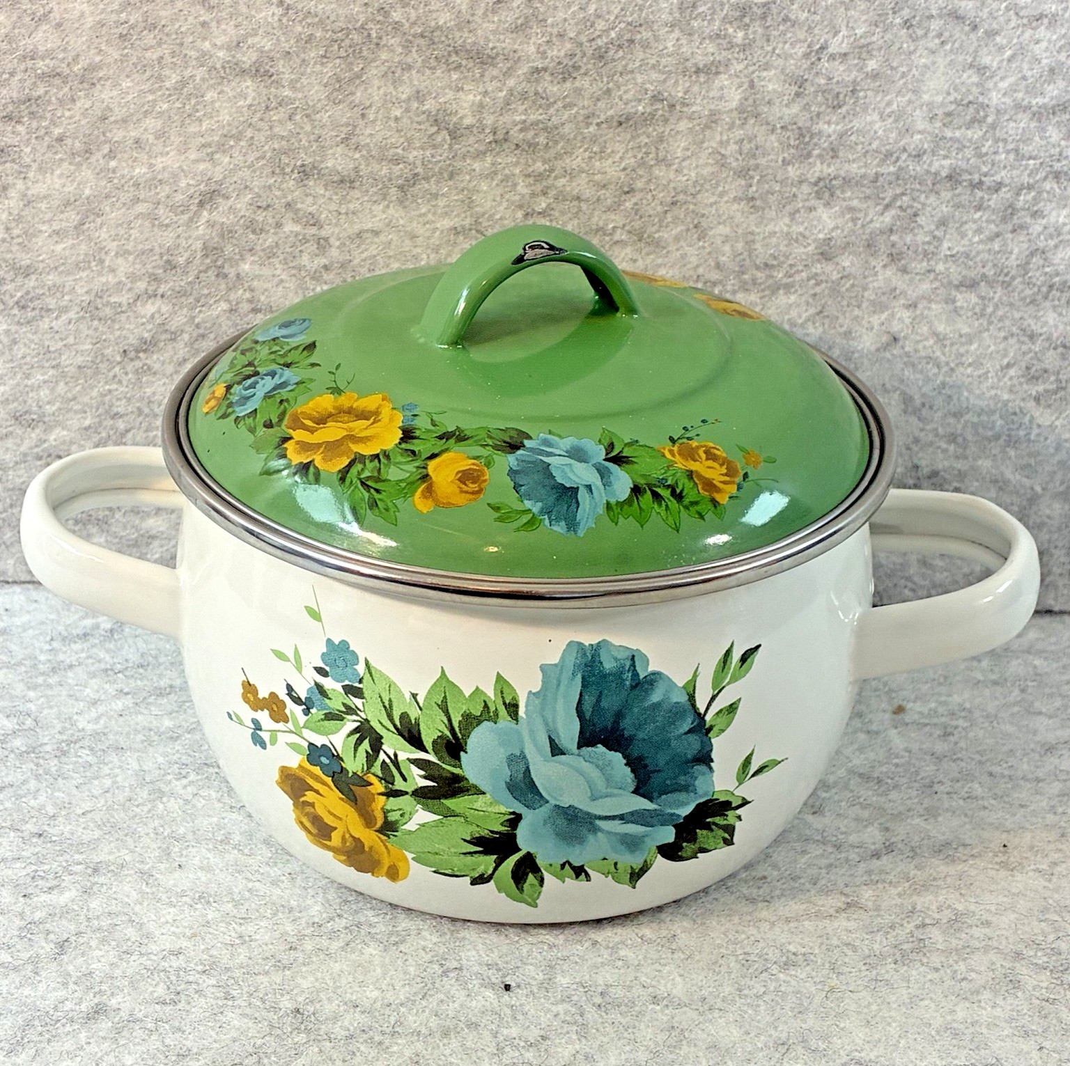 The Pioneer Woman Rose Shadow 1-Quart Mini Dutch Oven w/ Lid