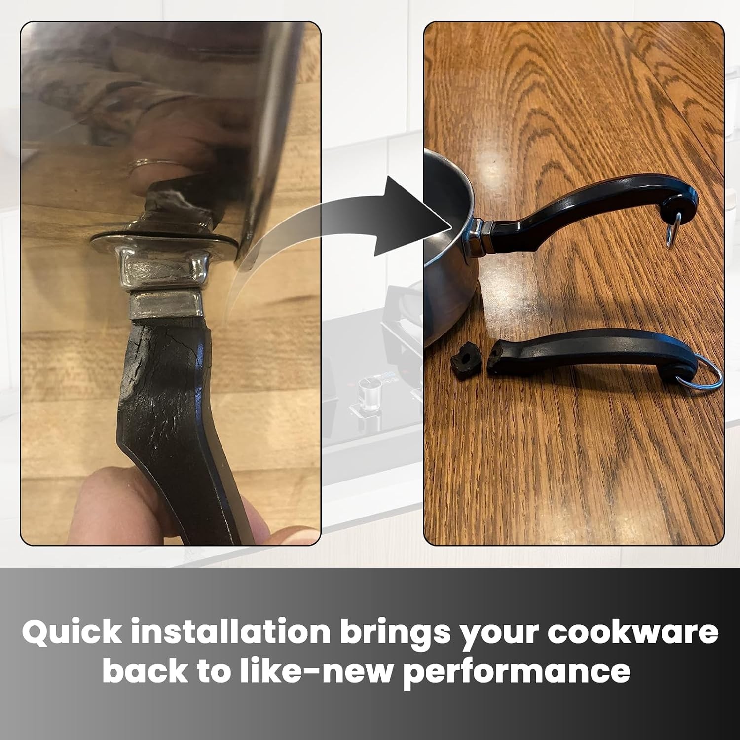 P08-033 Saucepan Handle Replacement (Long) for Farberware Saute Pans Handle