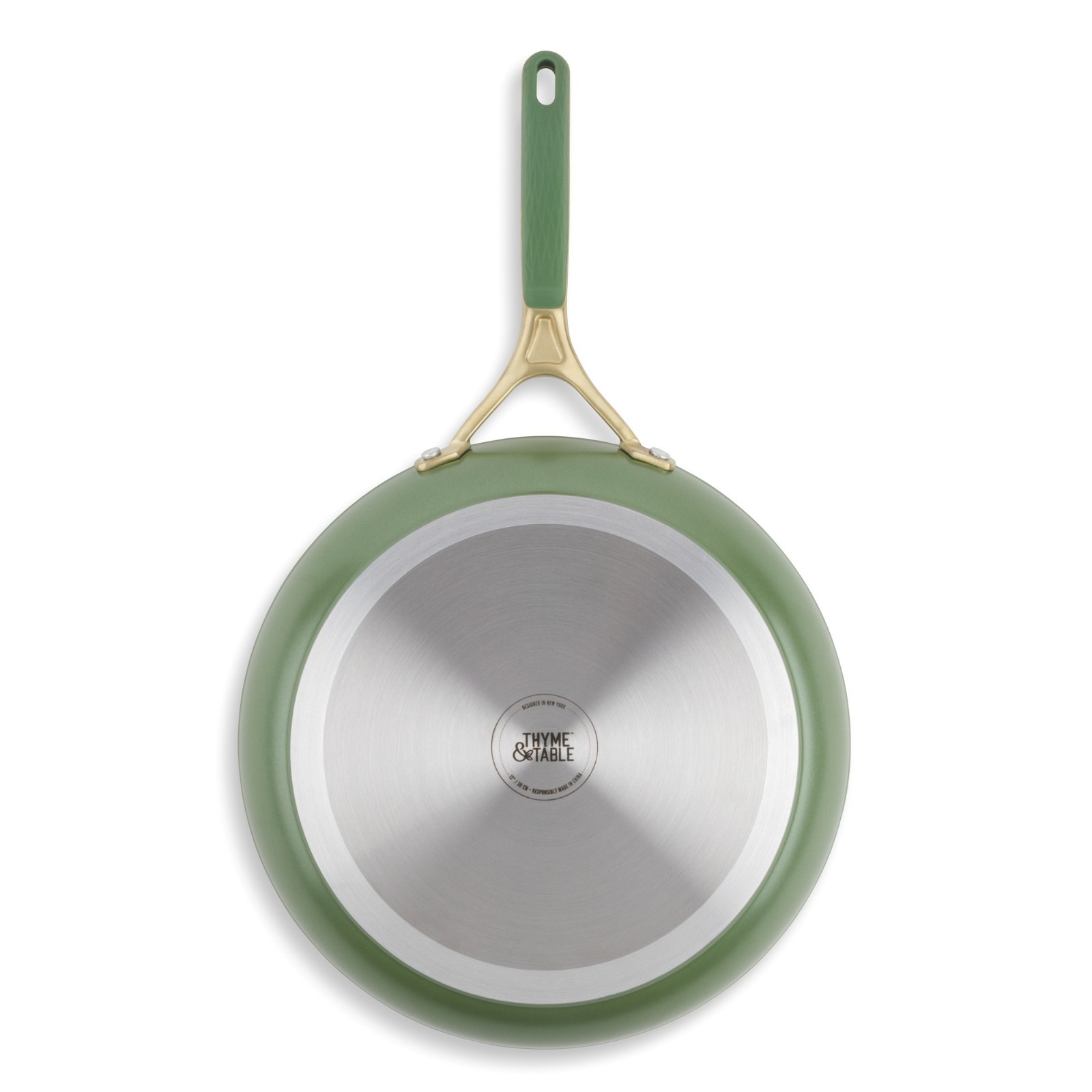 Thyme & Table 12″ Non-Stick Supreme Fry Pan – Olive