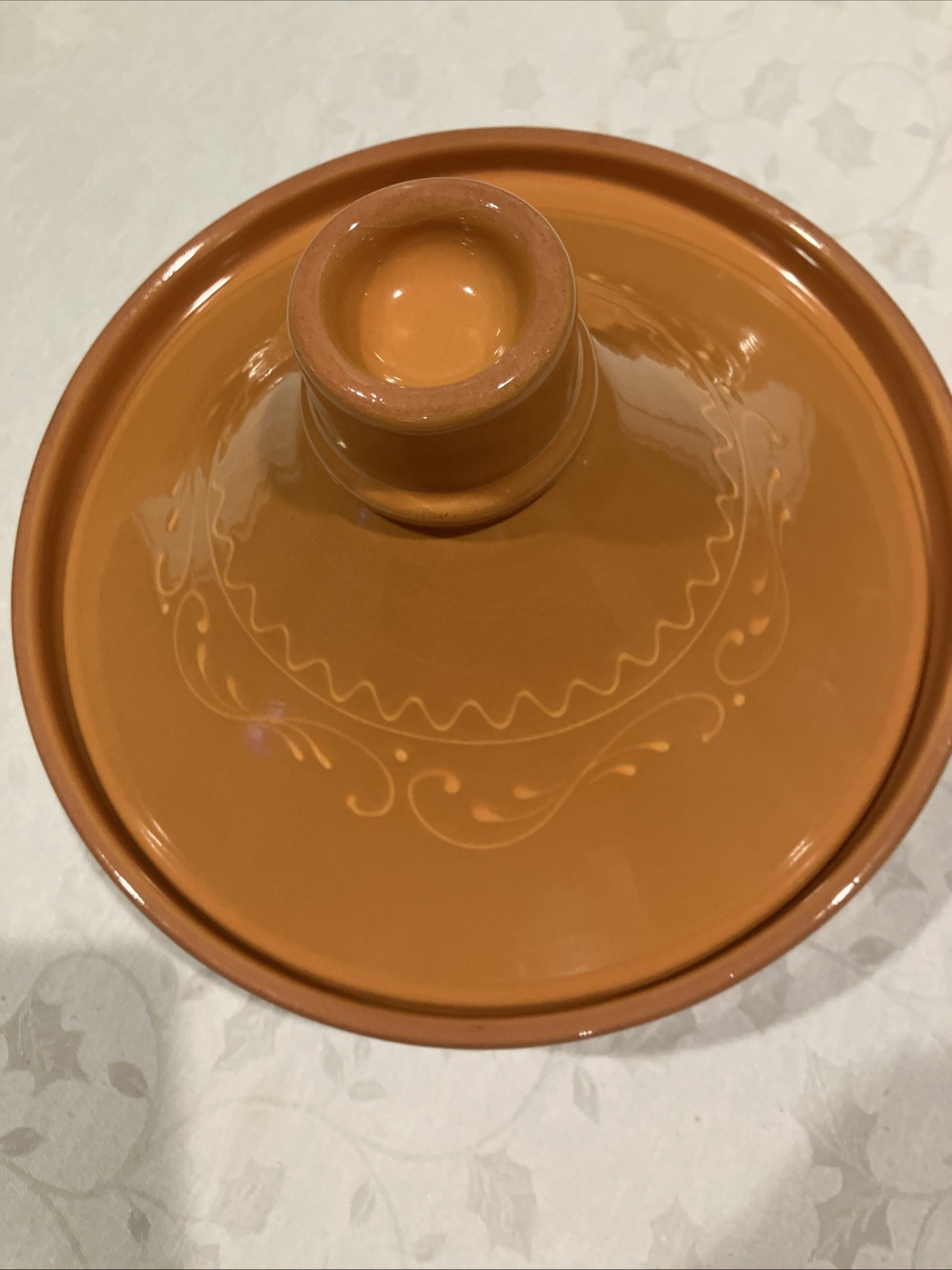 TAJINE Cooking Pot-TAGINE Ceramic Pottery Made in Portugal 11” GOLD TONE