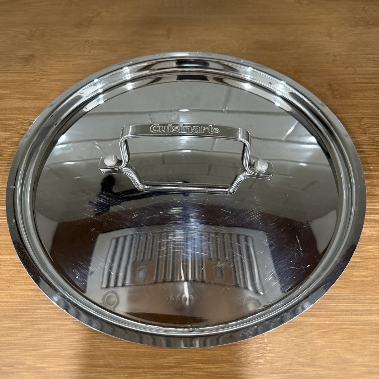 Cuisinart OEM Stainless Steel Lid 10” Replacement Pot Pan Cover Fits 9.75” Inner