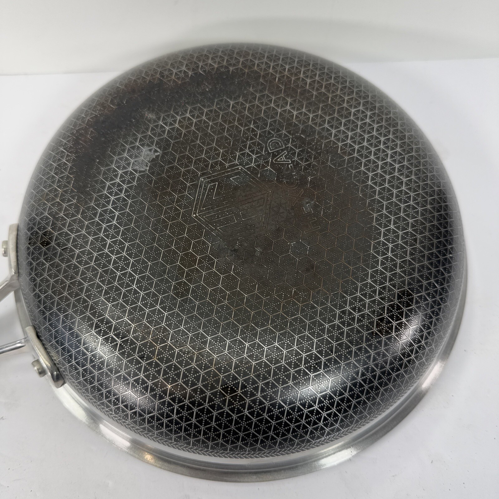 HEXCLAD 8″ Hybrid Fry Pan Stainless Steel Non-Stick Frying Pan (No Lid)
