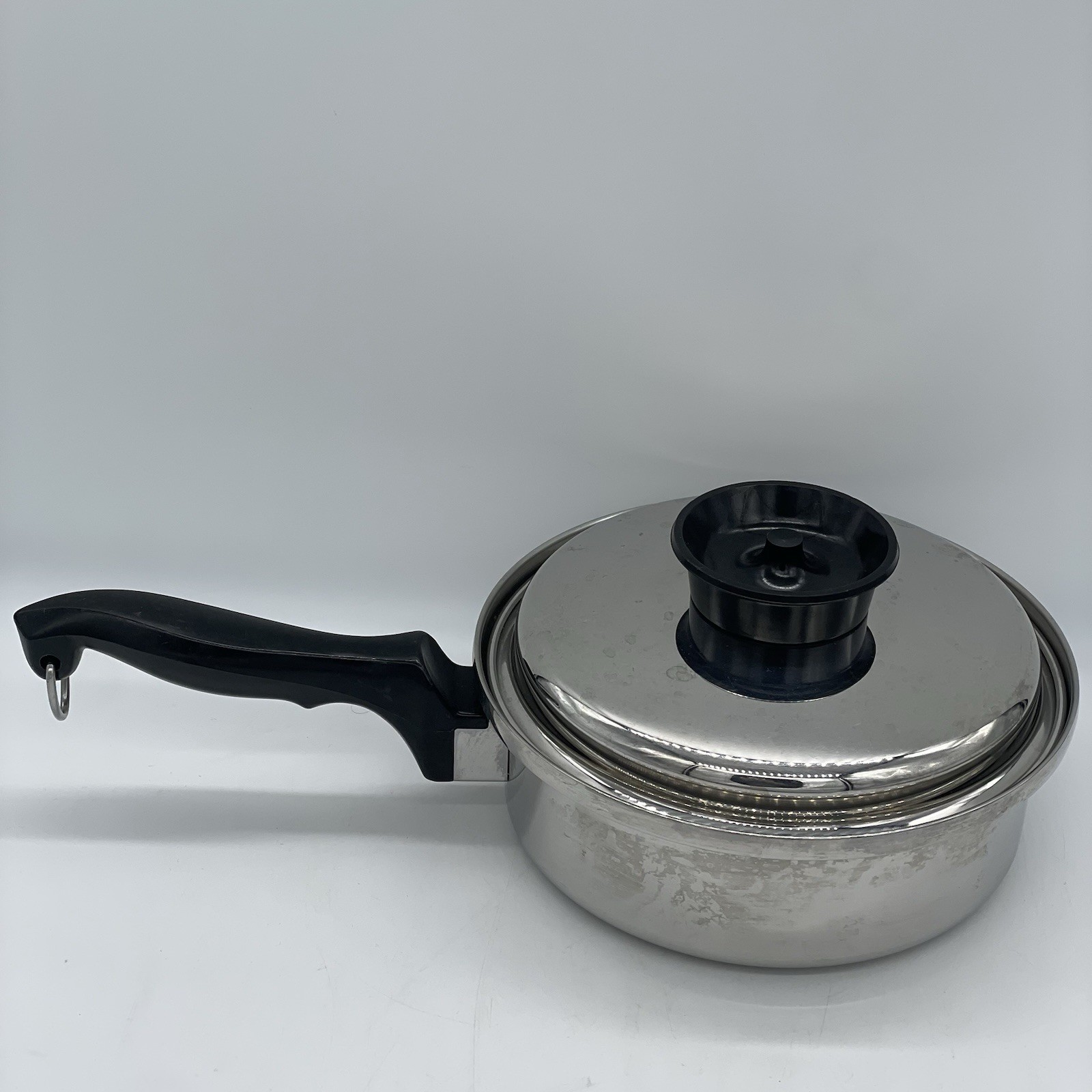Vtg Chef’s Ware Townecraft Saucepan 1.5 Quart 8 1/2″ T-304 Stainless w/Lid USA