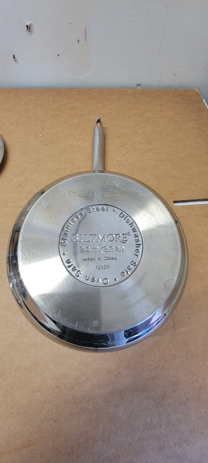 Biltmore 3 Pc Sauce Pans Pots Heavy Stainless Steel Oven Safe Steamer 3.4 2.3 QT