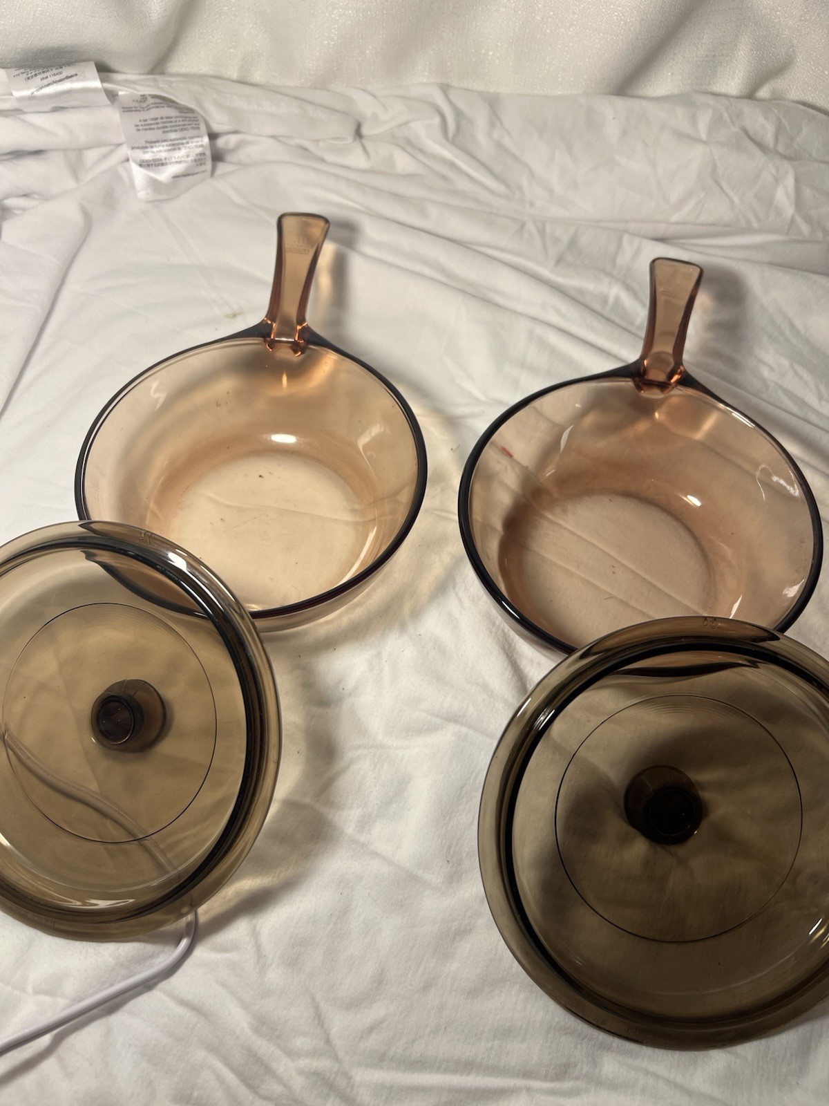 Vision Corning Amber Set w/ Lids .5L