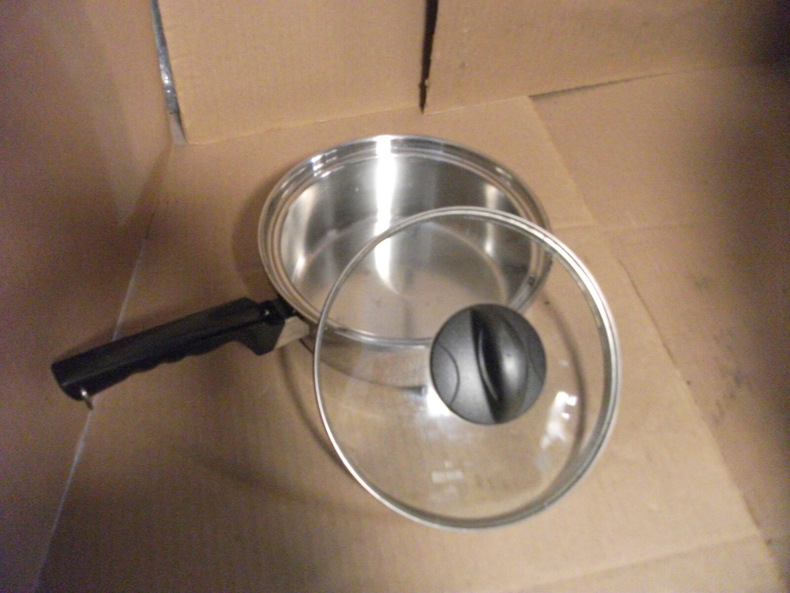Health Image System 1 QT. 7 Ply Vent Lid T304 Stainless Steel CookwareSaute pan+