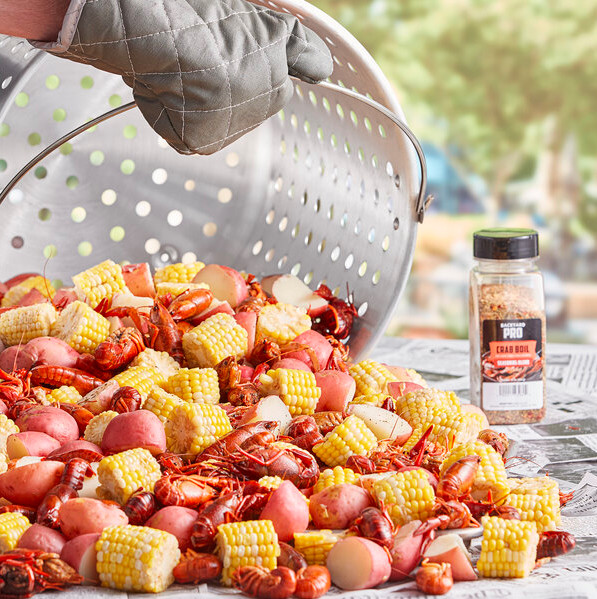 Backyard Pro 60 Qt. Large Aluminum Outdoor Cooking Seafood Boiler Steamer Kit