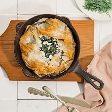No. 6 skillet – 8 3/4 inch diameter Pre-seasoned Frying Pan, Made in