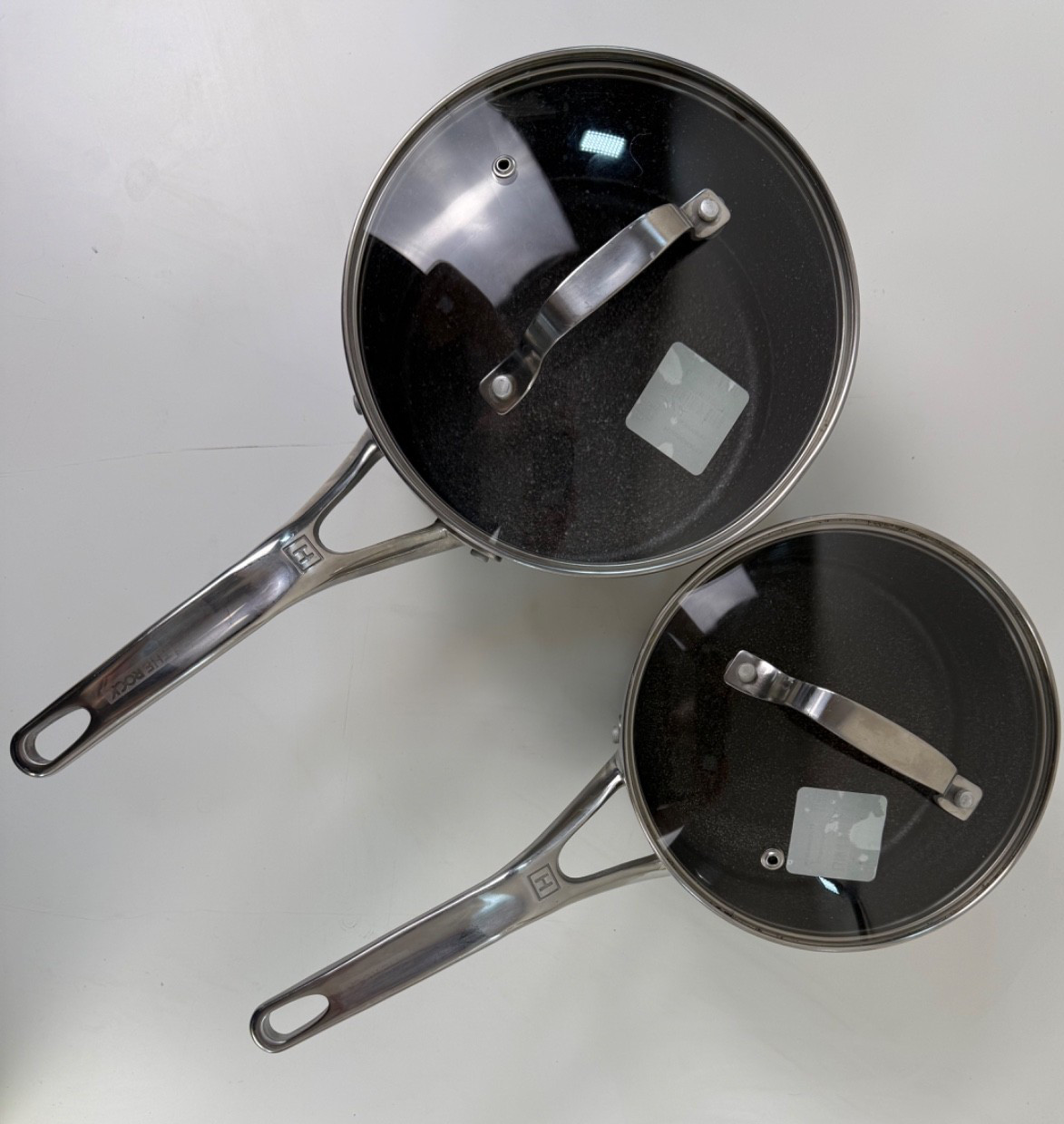 Starfrit The Rock Pot Set With Lids 2 Pieces- Non stick