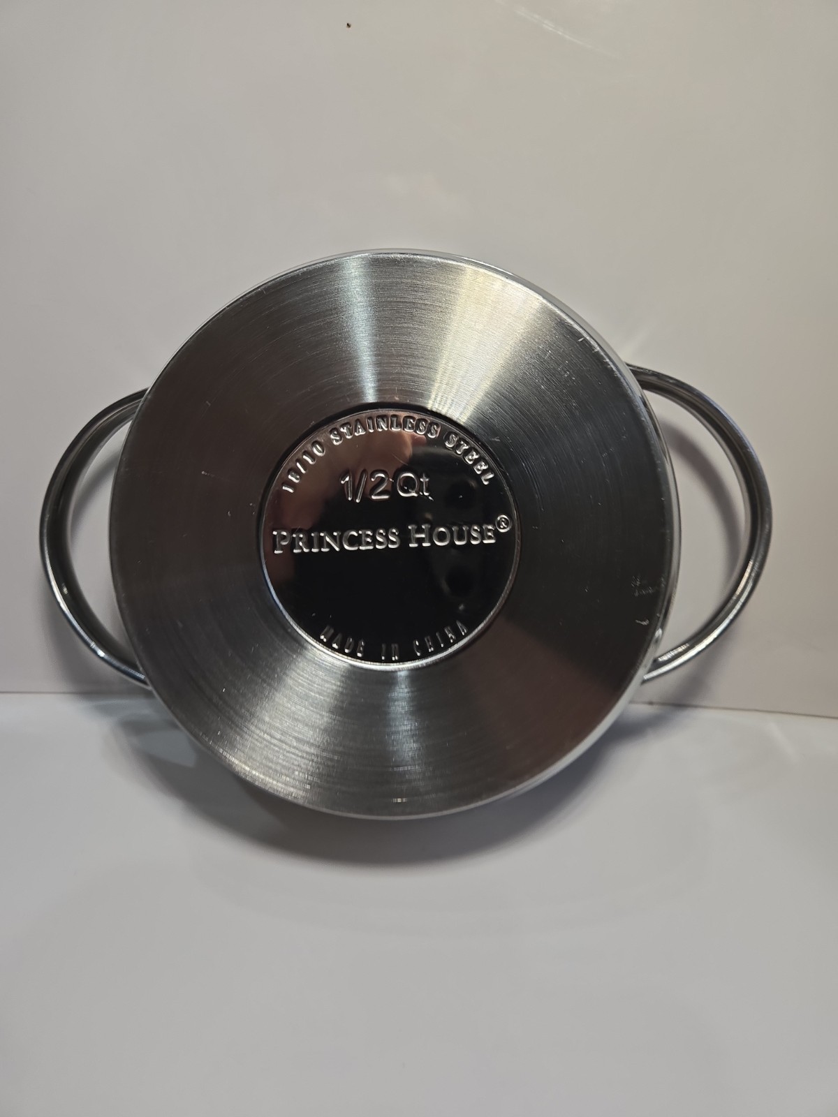 Princess House Etched Lid 1/2 Qt Pan 18/10 Stainless (5 1/2 x 1 3/4 in)