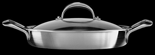 KitchenAid KC2C35BRST 5-Ply Copper Core 3.5 quart Braiser with Lid – Stainles…