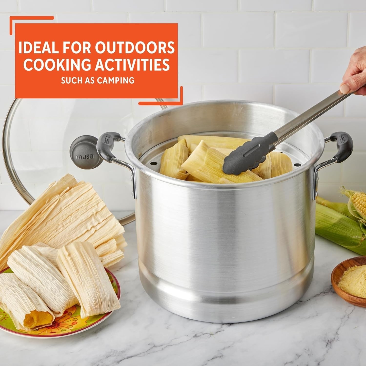 Versatile 20-Quart Steamer with Tempered Glass Lid – Cook Seafood and Vegetables