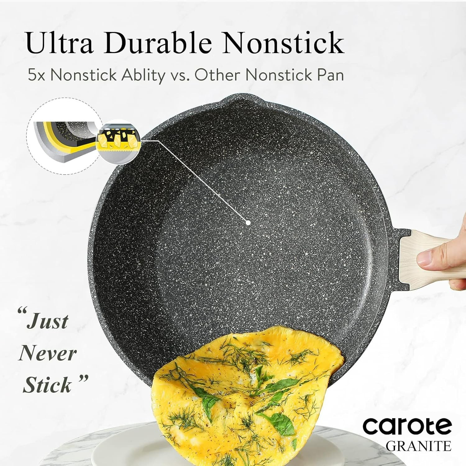 Classic Granite 12-Inch Jumbo Cooker with Lid – Induction & Stovetop Compatible