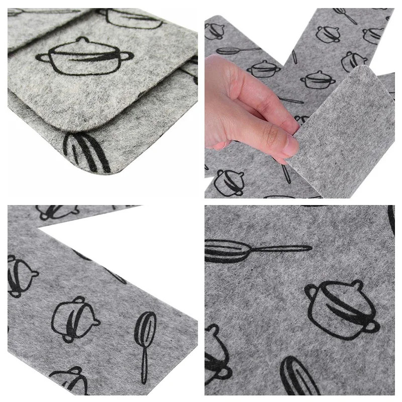 5/1pcs Non-Stick Cookware Protector Pads 38x38cm Scratch Prevention Dividers