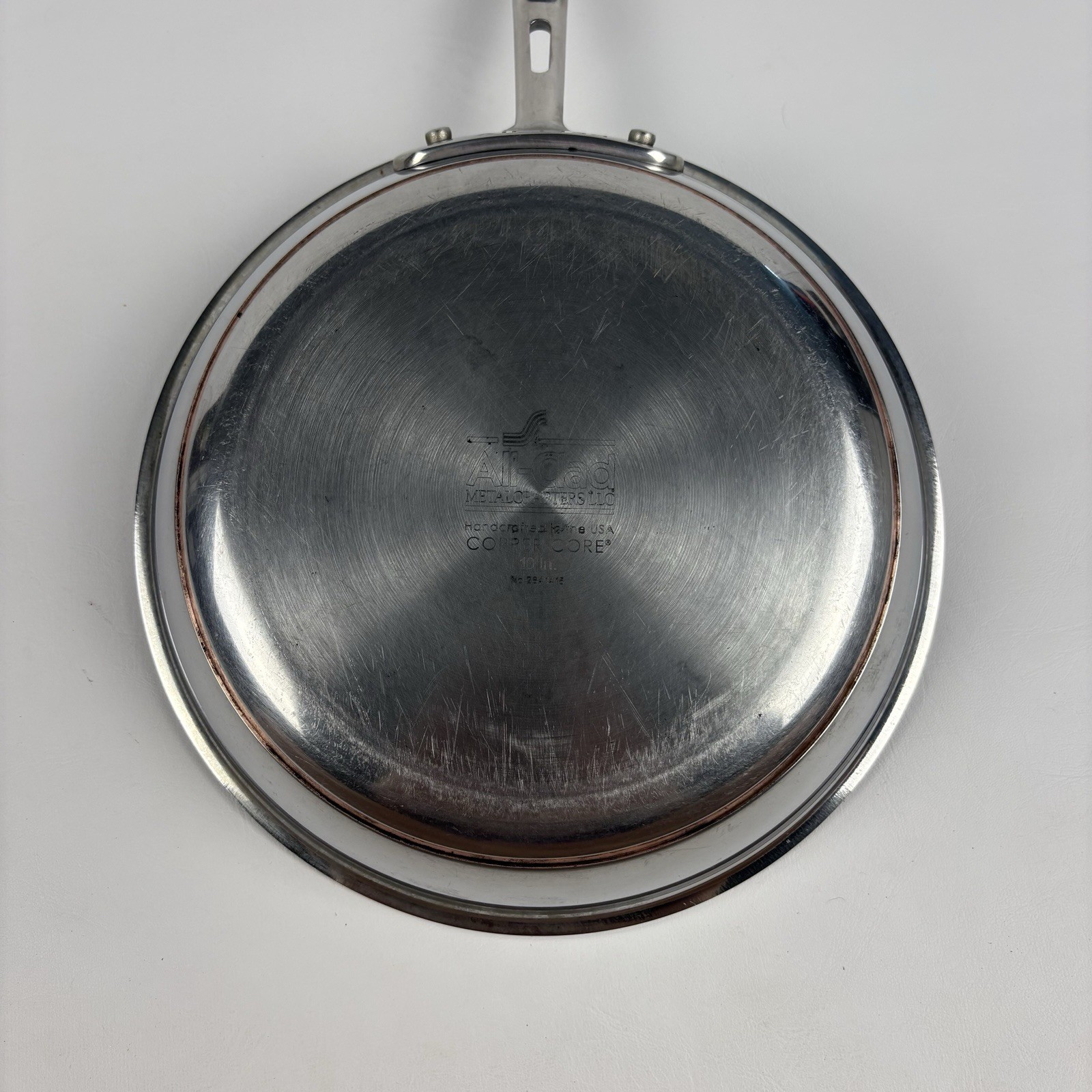Vintage All-Clad Copper Core 10″ Stainless Steel 5-Ply Fry Pan Skillet USA Made