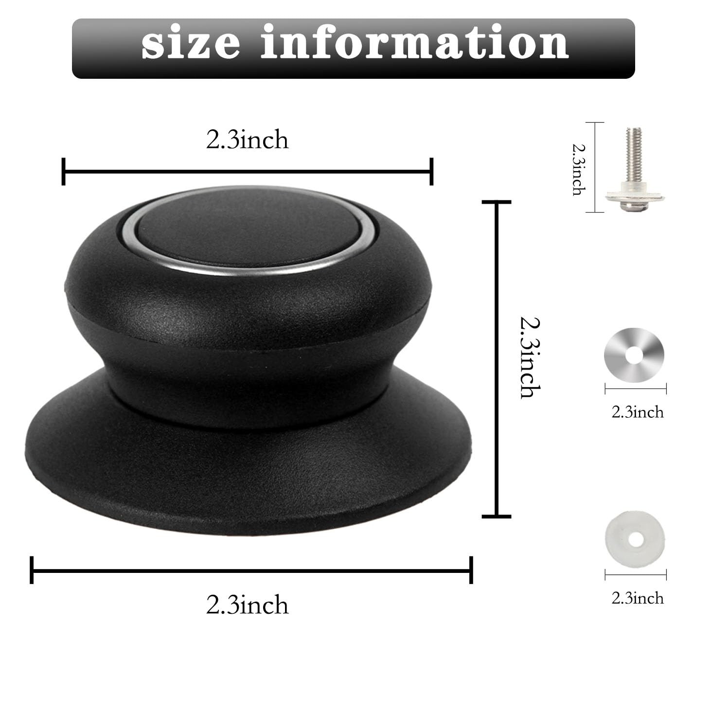 2 Pack Pot Lid Top Knob, and Prevent Static Electricity, Universal Pot Lid Kn…