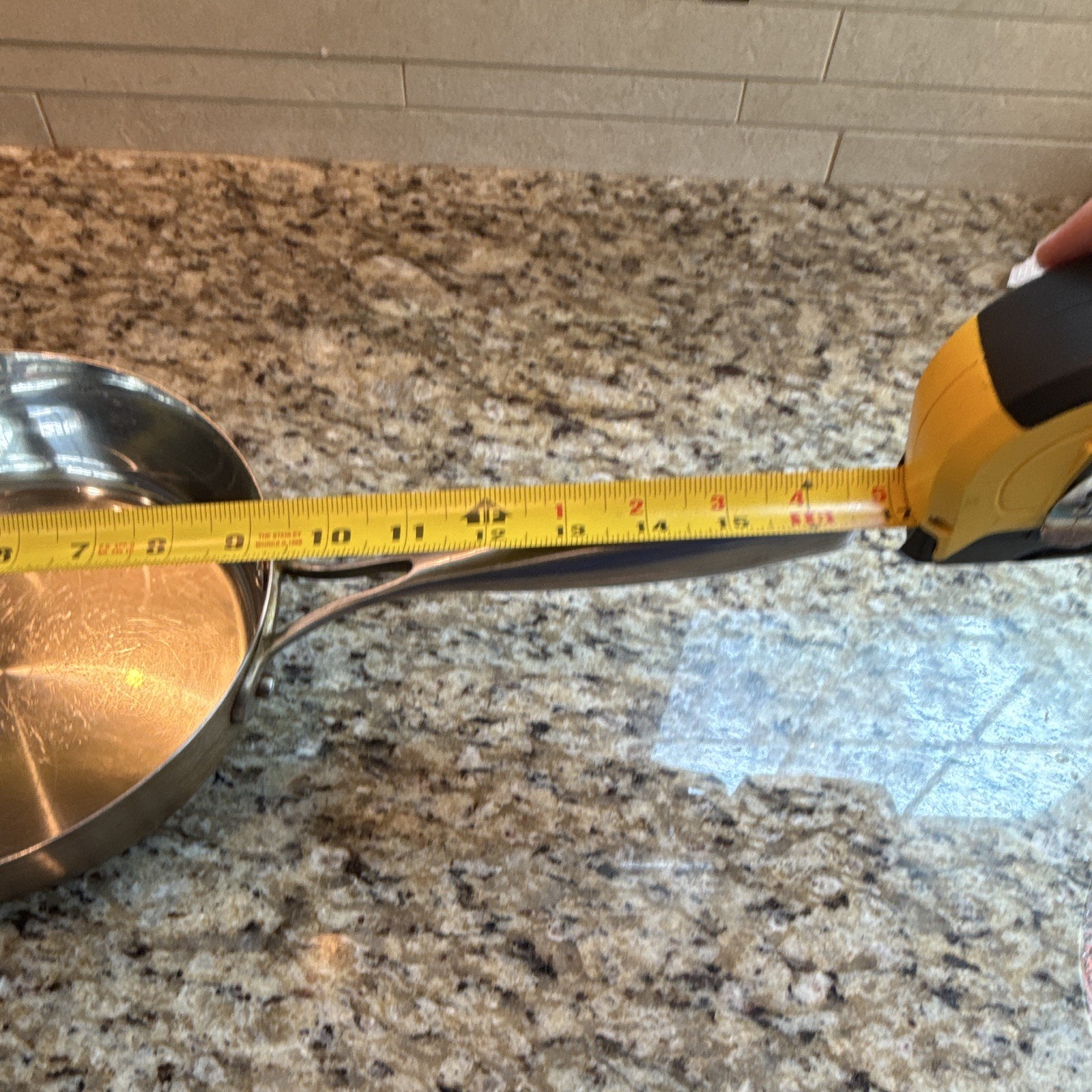 Technique Ti 9in/22cm 18/10 Stainless Steel Frying Pan Skillet, Silver