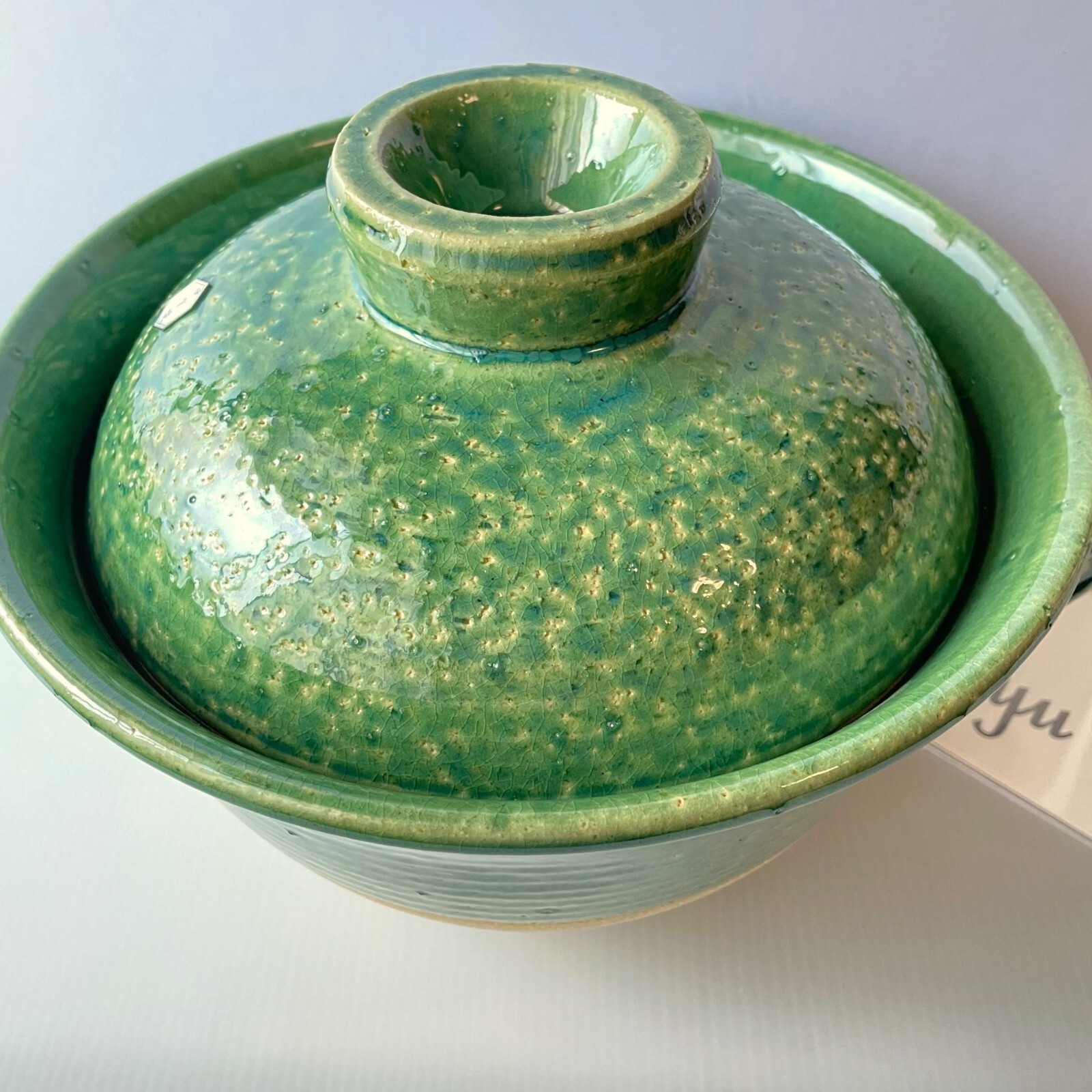 BANKO Ware Rice Clay Pot & Nagatanien Steam Plate RYOKUSAI Green Japanese DONABE