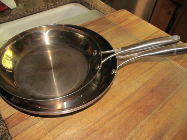 *2 Technique Clad Tri-Ply Stainless Steel Sauté Pan 11″ & 10″ Fry Pans