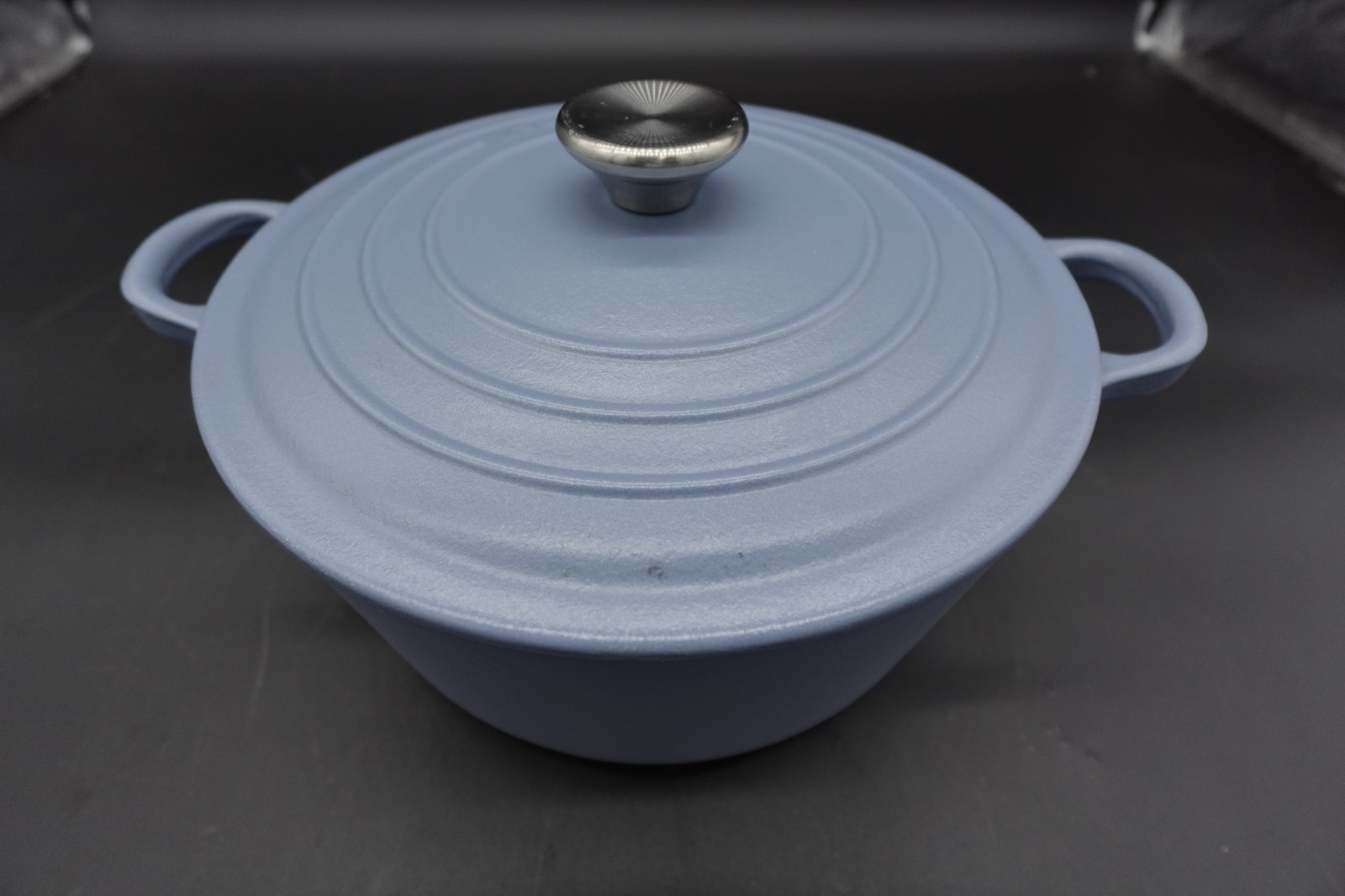 Le Creuset Cocotte 24cm 9.5in 4.5qt Mineral Blue Gradation Cast Iron Enamel Pot