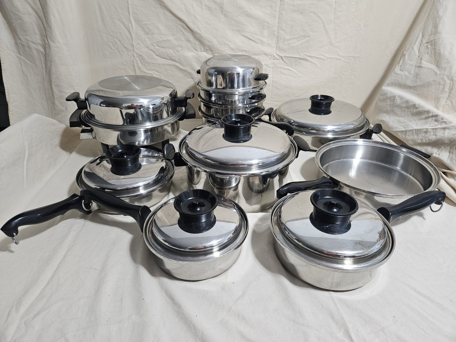 Vintage ChefsWare By TownCraft 5Ply Multi Core T304 Stainless Steel Cookware Set