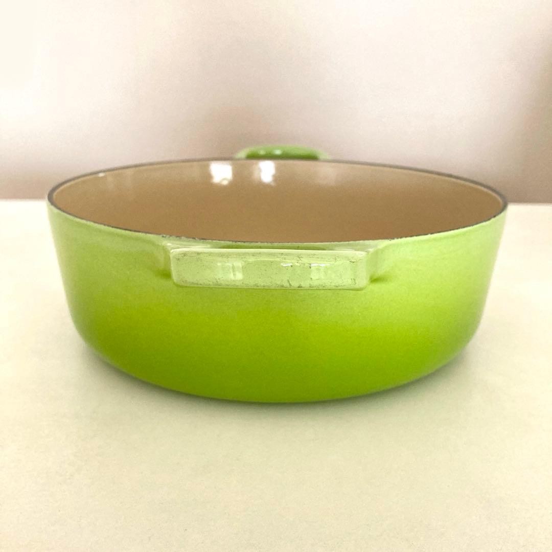 Le Creuset Cocotte Risotto Pot 22cm 8.6″ 2.53qt Kiwi Green Enamel Cast Iron