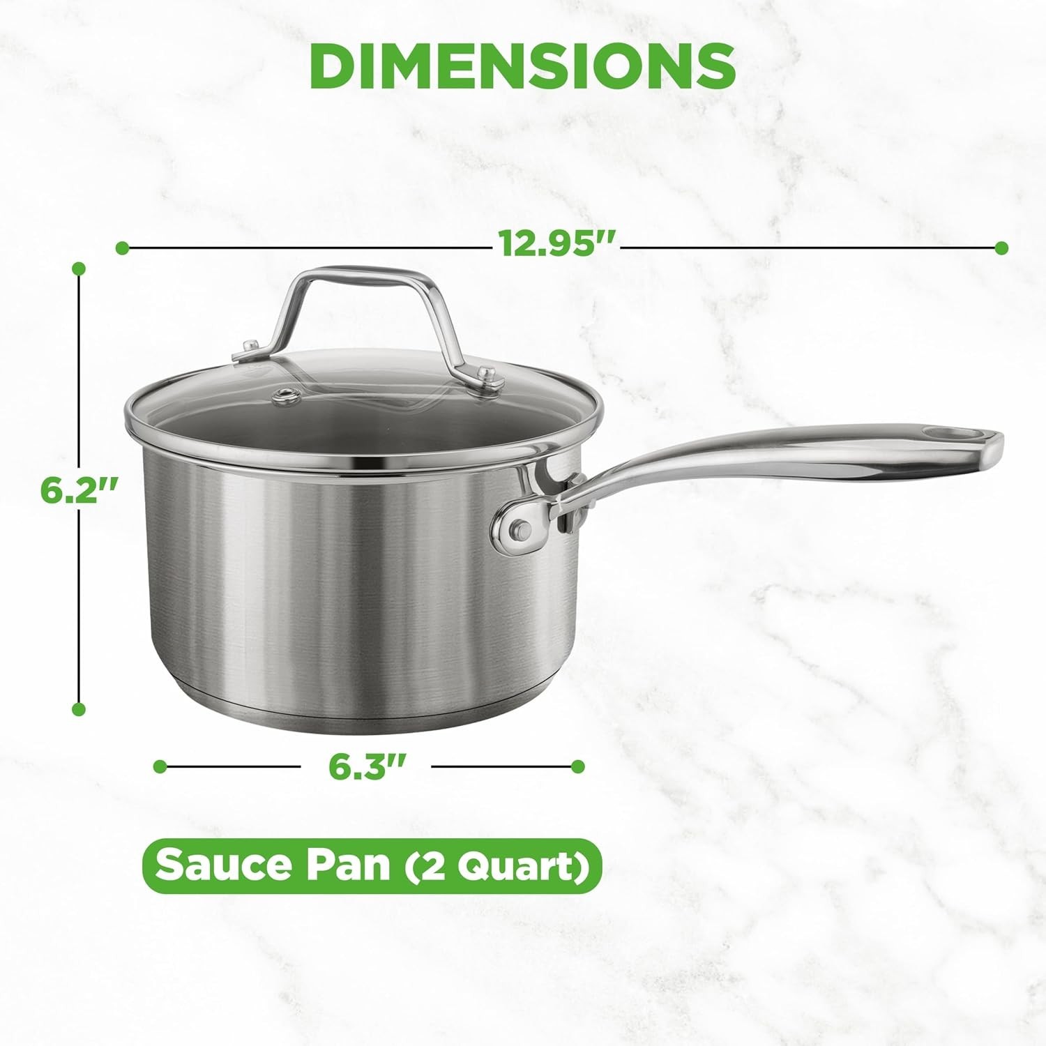 Heavy-Duty 2-Qt Stainless Steel Sauce Pot – Induction Ready