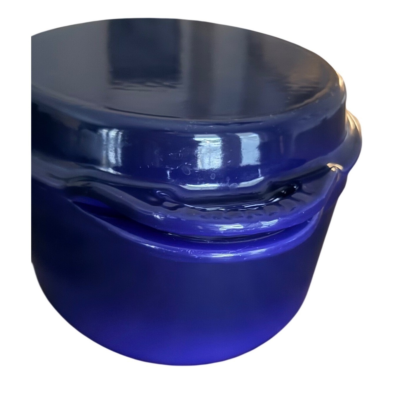 Le Creuset Blue Enameled Cast Iron 2-in-1 Oval Dutch Oven with Grill Pan Lid 28